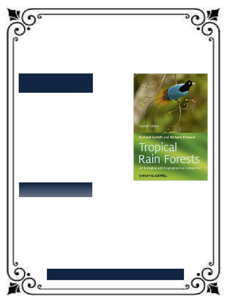 Tropical Rain Forests An Ecological and Biogeographical Comparison 2nd ...