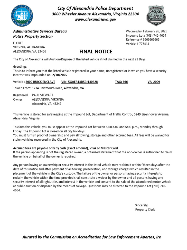 Alexandria Owner Letter 5 | PDF