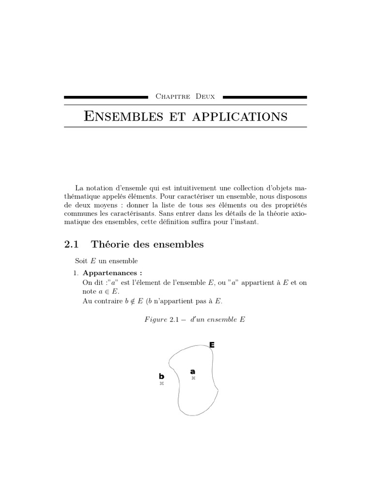Théorie des ensembles et applications | PDF | Ensemble (Mathématiques ...