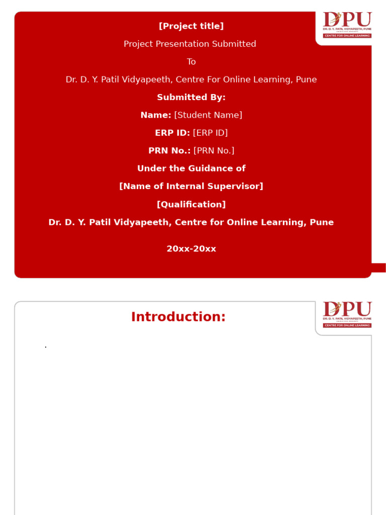 Project PPT Format | PDF