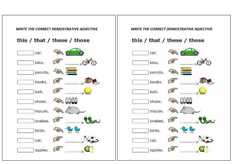 This That These Those 2 V Razred | PDF