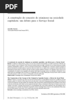 a construçao do conceito de crimonoso