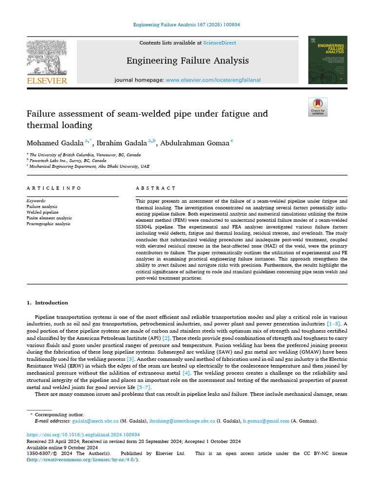 Seam-Welded Pipe Failure Analysis | PDF | Fracture | Construction