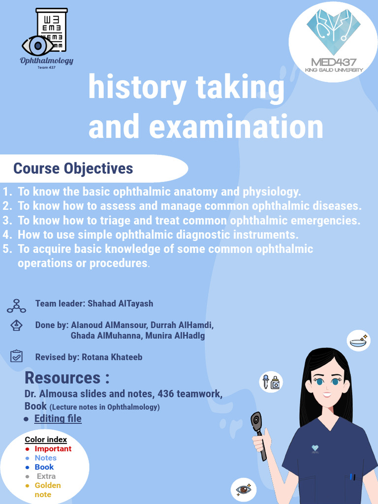 Ophthalmology Course: Anatomy & Emergencies | PDF | Retina | Visual System