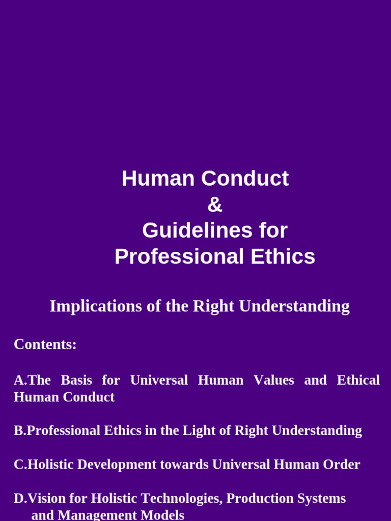 Universal Human Values & Ethics Guide | PDF | Value (Ethics) | Resource