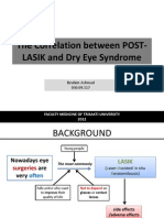 The Correlation Between POST-LASIK and Dry Eye Syndrome