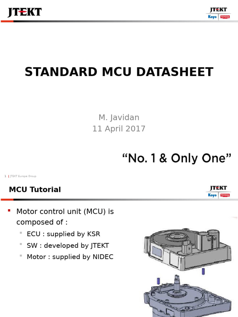 JTEKT MCU Datasheet Overview | PDF | Microcontroller | Electrical ...