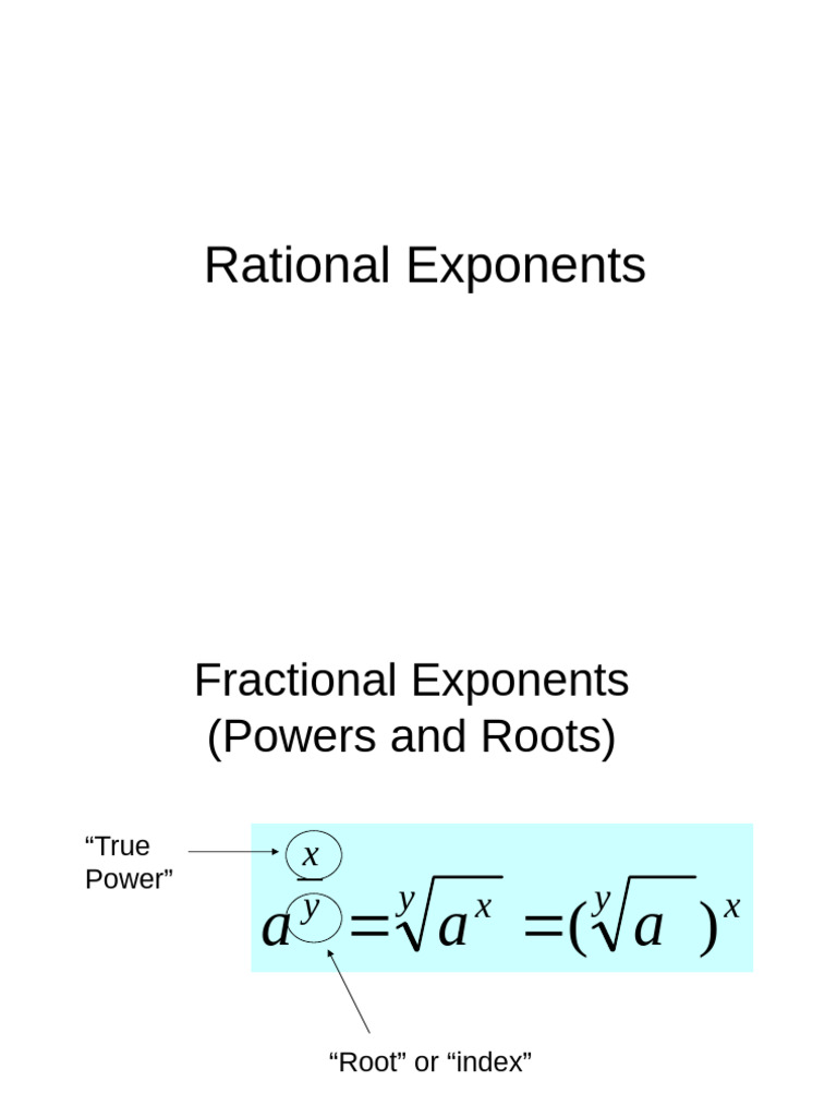 RationalExponentsrules 2+ | PDF | Numbers | Abstract Algebra