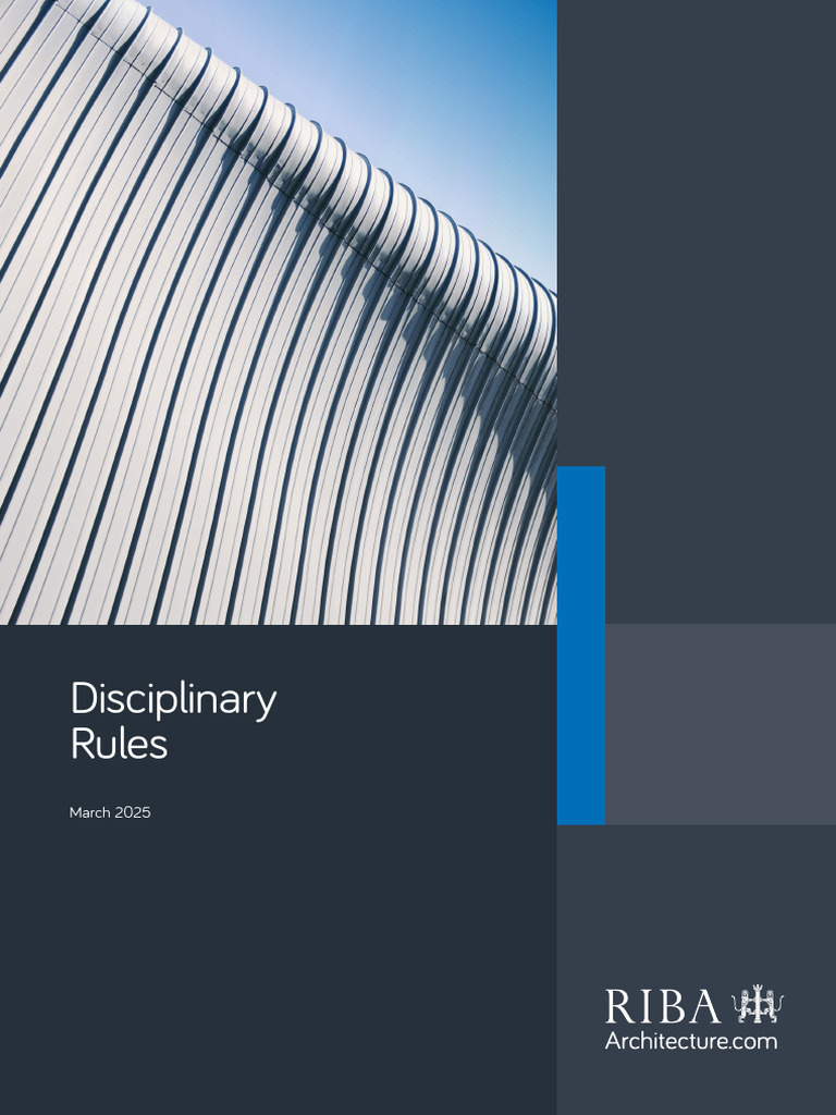 RIBA Disciplinary Rules 2025 | PDF | Witness | Complaint