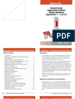 Spectra/Por: Standard Grade Regenerated Cellulose Dialysis Membrane (Spectra/Por 1 - 5, 6 & 7)