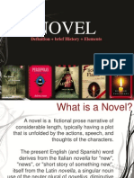 Novel: Definition + Brief History + Elements