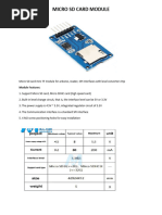 Micro SD Card Adapter Module Datasheet | PDF