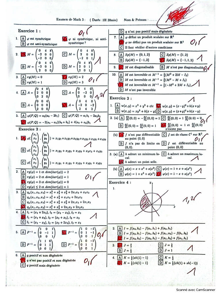 Barème CF Math3 | PDF