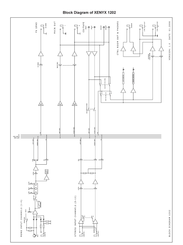 Behringer Xenix 1202 Schematic | PDF