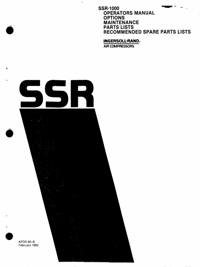 Ssr1000 Parts | PDF