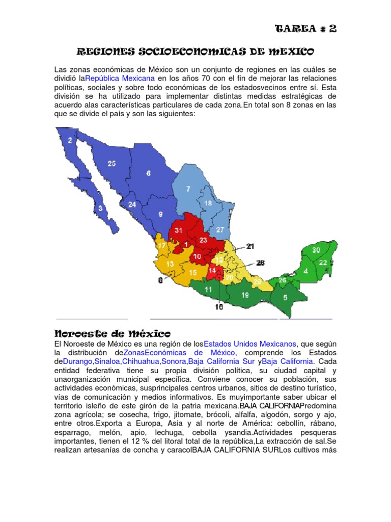Regiones Socioeconomicas de Mexico | PDF | México | Campeche
