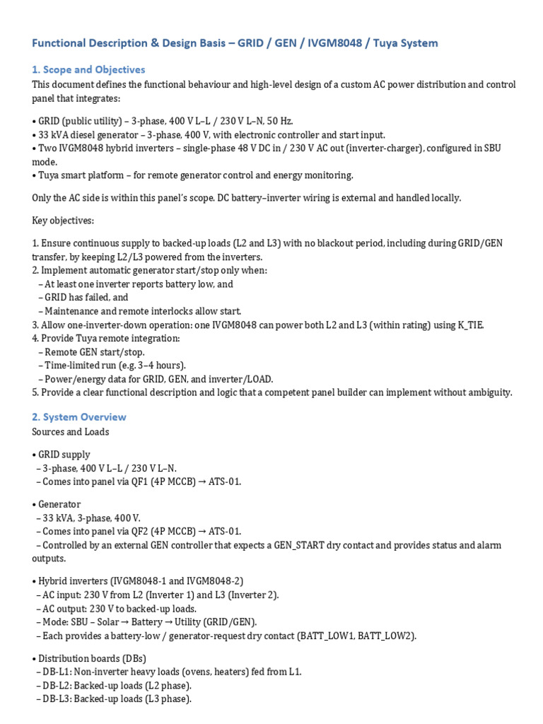 Tuya System AC Power Control Design | PDF