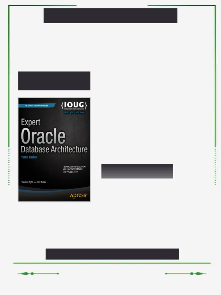 Expert Oracle Database Architecture Third Edition Thomas Kyte ebook ...