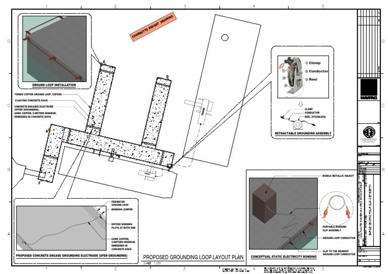 Grounding Loop Layout Plan for Dock | PDF | Electrical Engineering ...