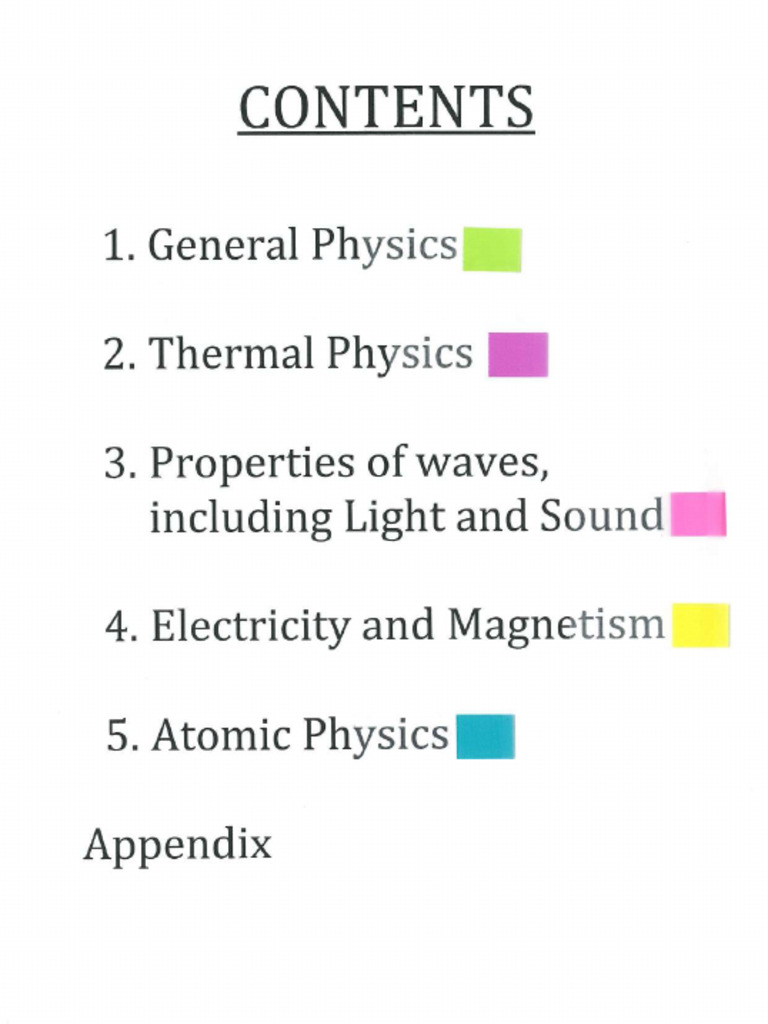 Physics Notes | PDF