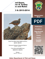 2012 Idaho Upland Game, Furbearers & Turkey Brochure