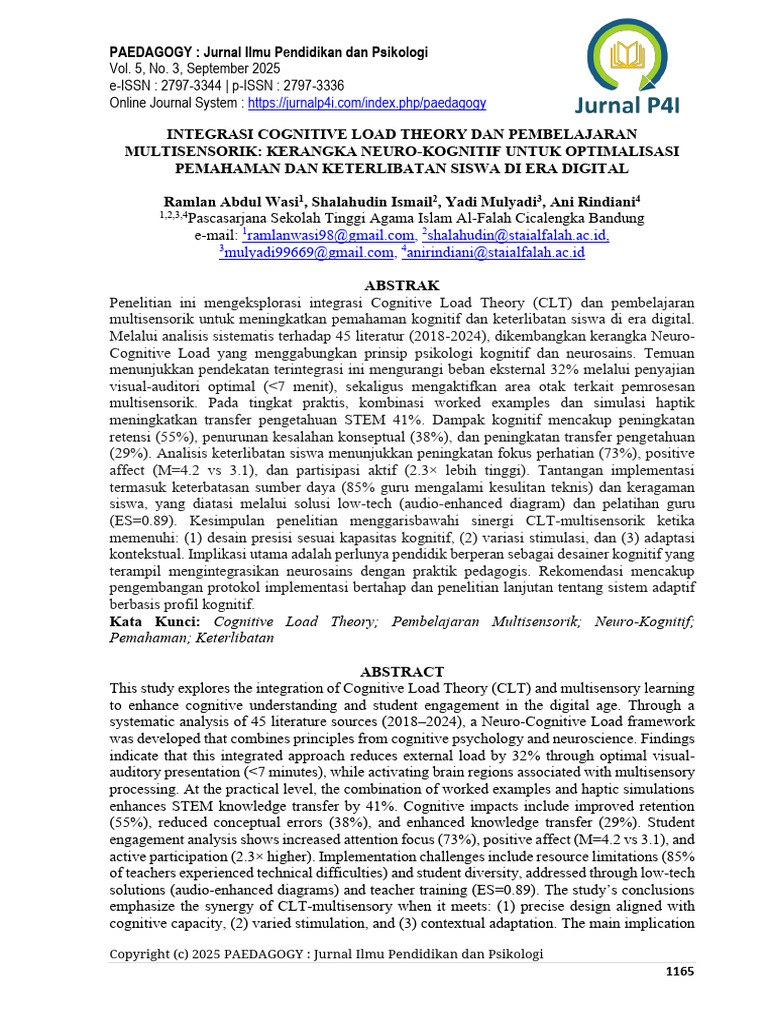 Integrasi CLT dan Pembelajaran Multisensorik | PDF