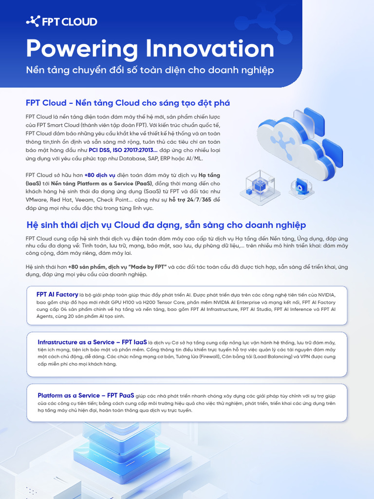 FPT Cloud Brochure - VIE A4 | PDF
