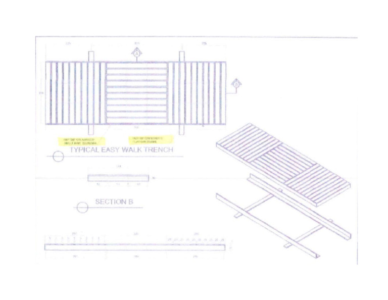Typical Easy Walk Trench Shop Drawing | PDF