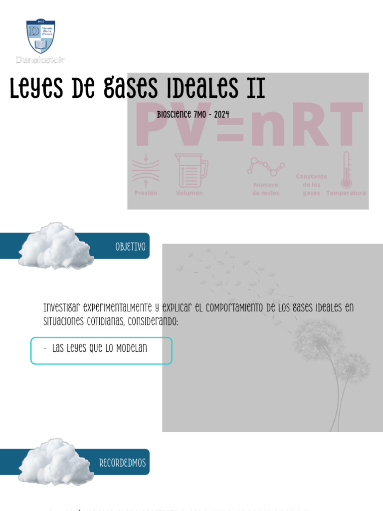 Leyes de Gases Ideales: Boyle y Charles | PDF | Gases | Termodinámica
