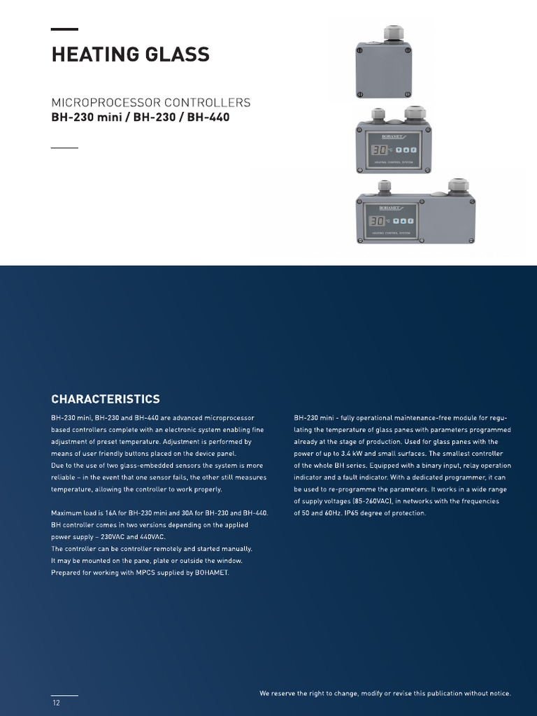 BH Microprocessor Controller Series | PDF