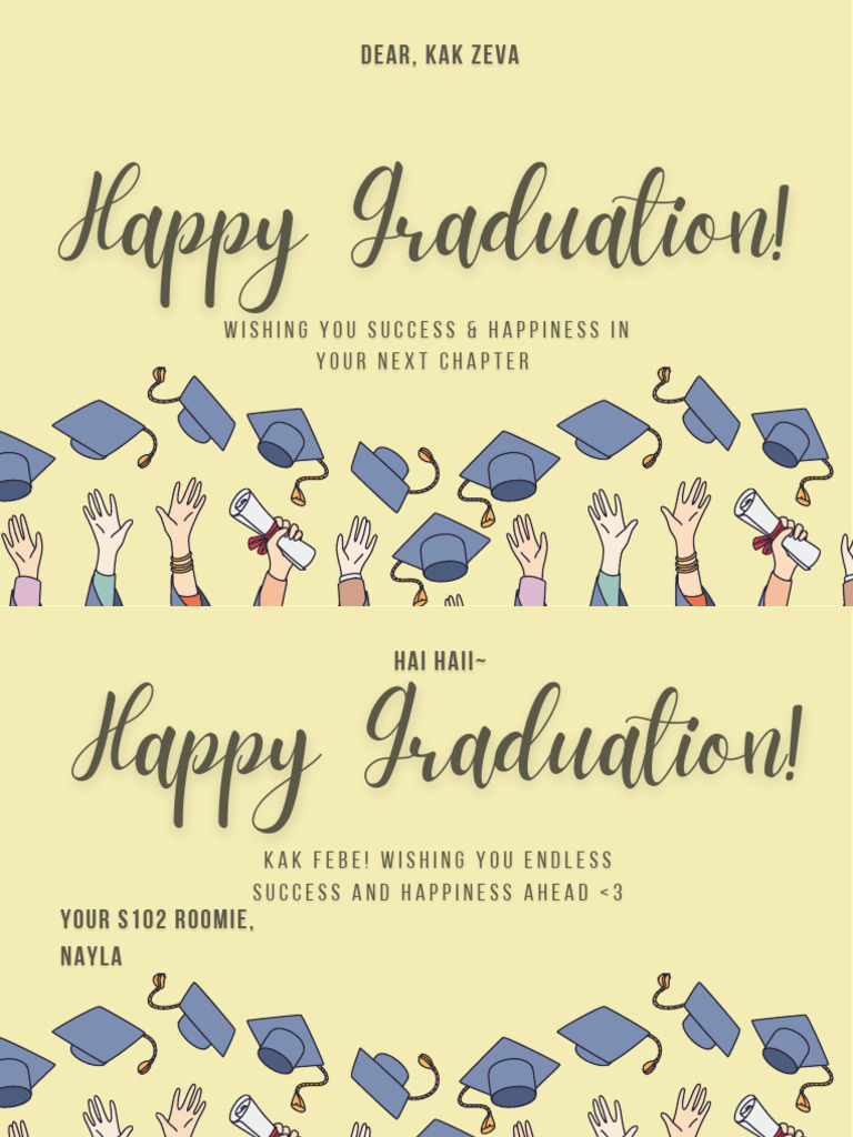 Best Friend Graduated Happy Graduation Congratulations Greeting Gift ...