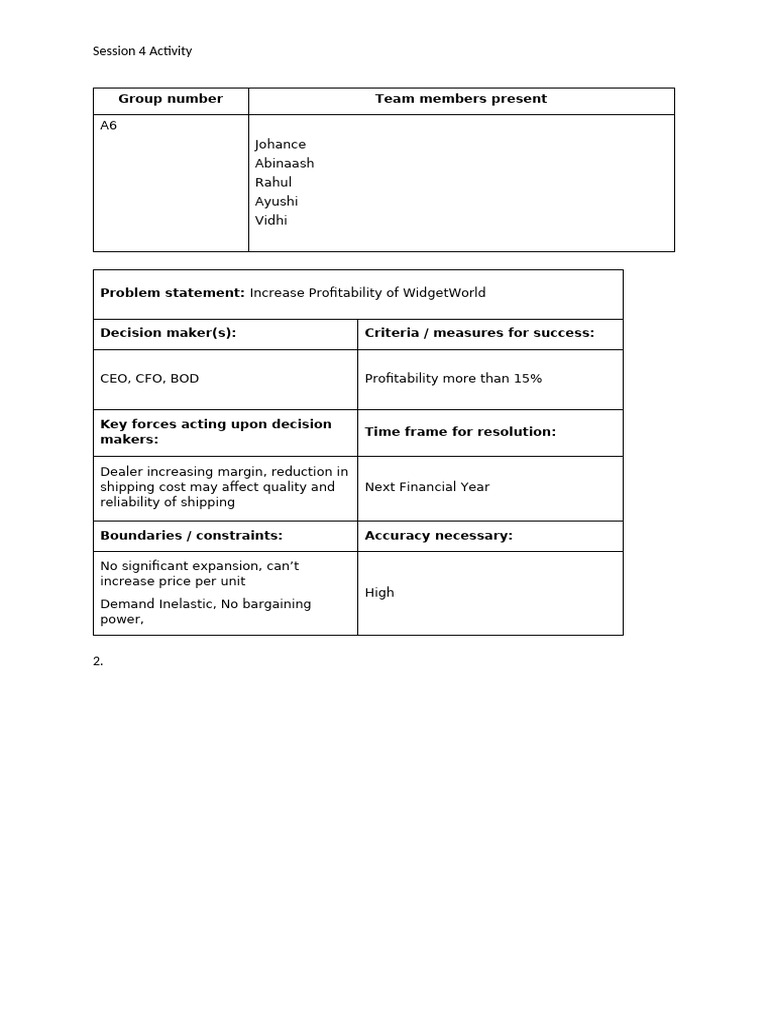 A6 Session 4 Activity | PDF