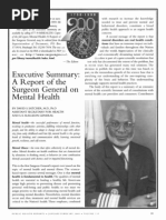 Satcher 2000 - Executive Summary - A Report of the SG on Mental Health