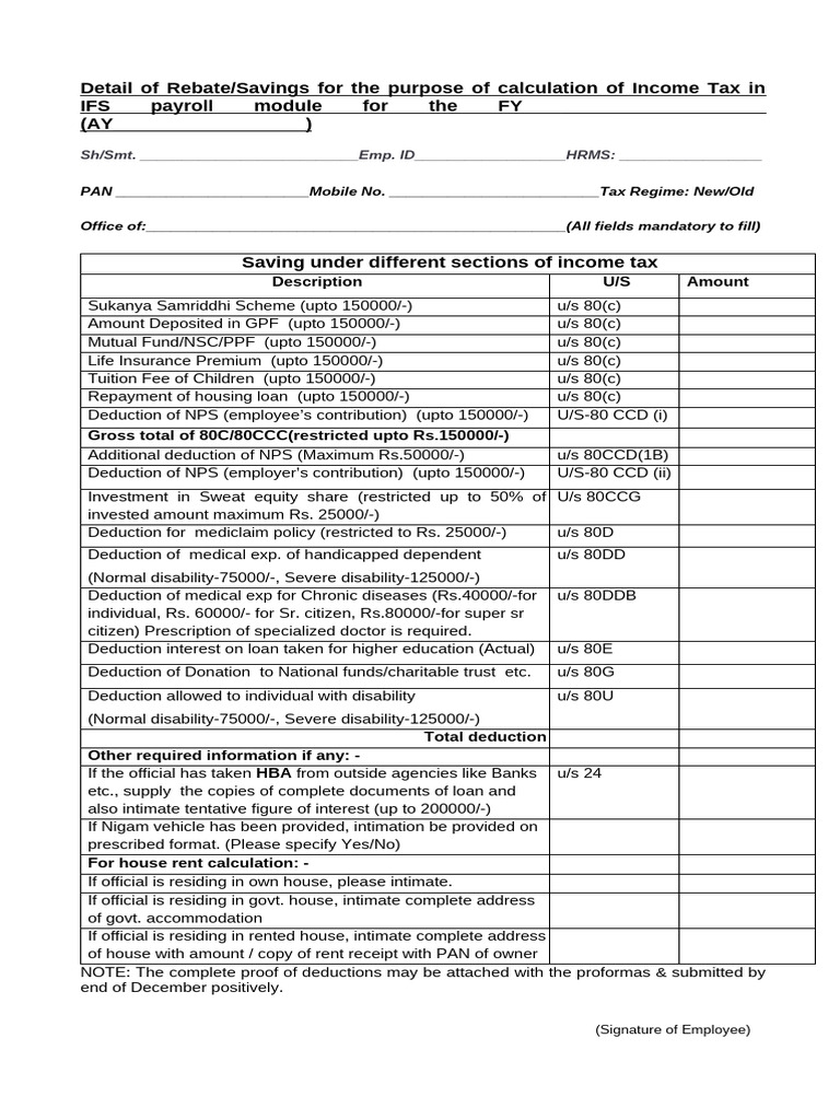 Income Tax Rebate Calculation Guide | PDF | Employee Benefits | Employment