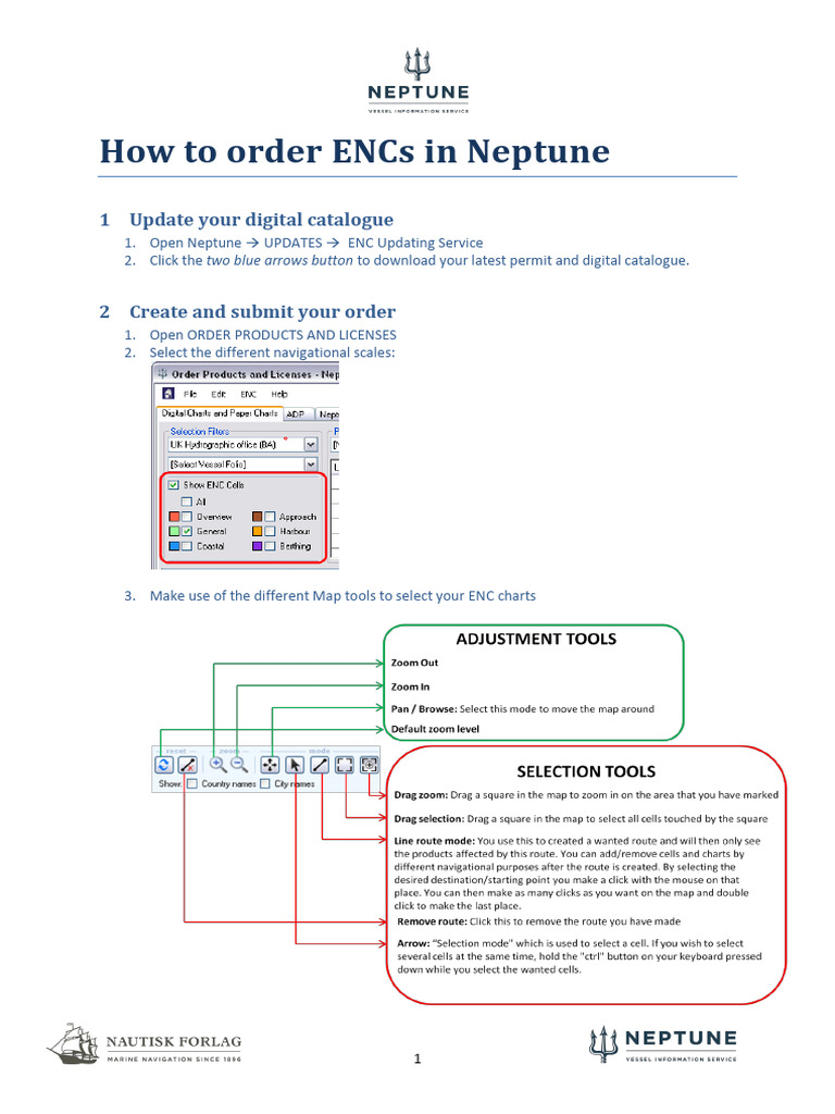 Order ENCs in Neptune: Step-by-Step Guide | PDF