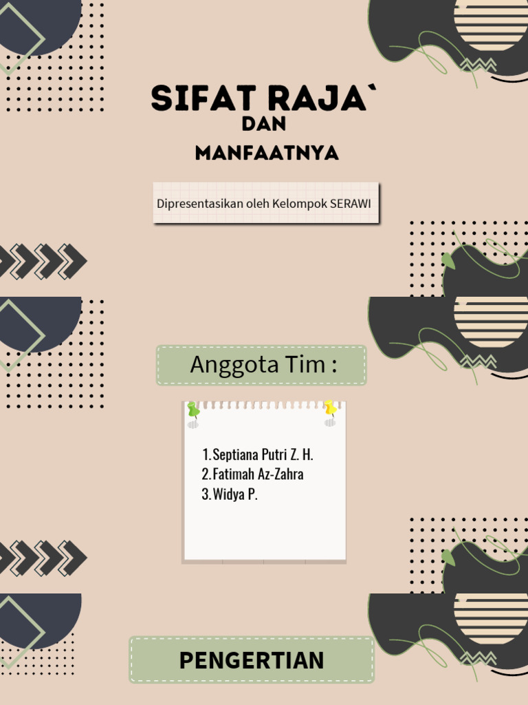 Sifat Raja': Harapan dan Manfaatnya | PDF