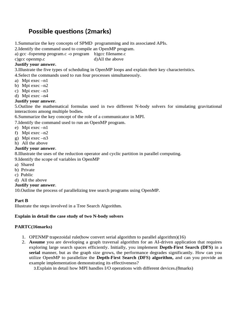 OpenMP and MPI Programming Concepts | PDF