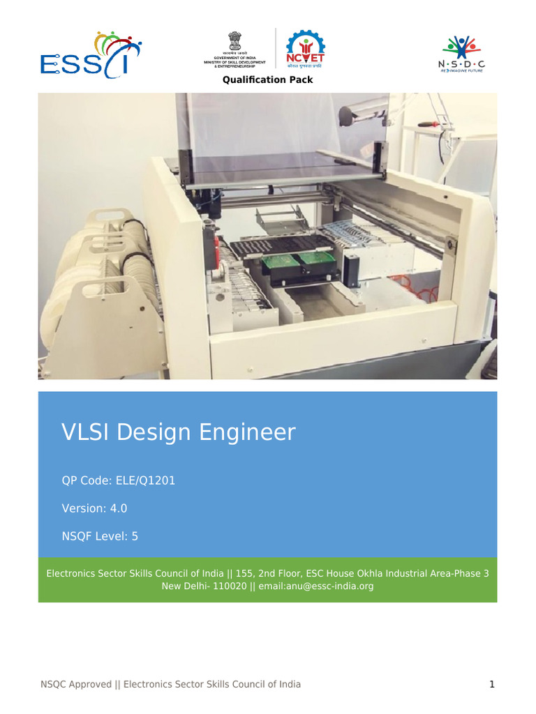 VLSI Design Engineer Qualification Pack | PDF | Hardware Description ...