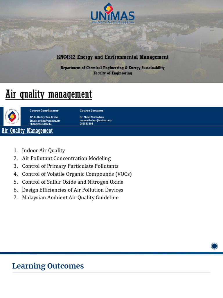 Air Quality Management Course Overview | PDF | Air Pollution | Particulates