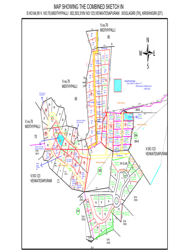 Land Plot Sizes and Details Summary | PDF