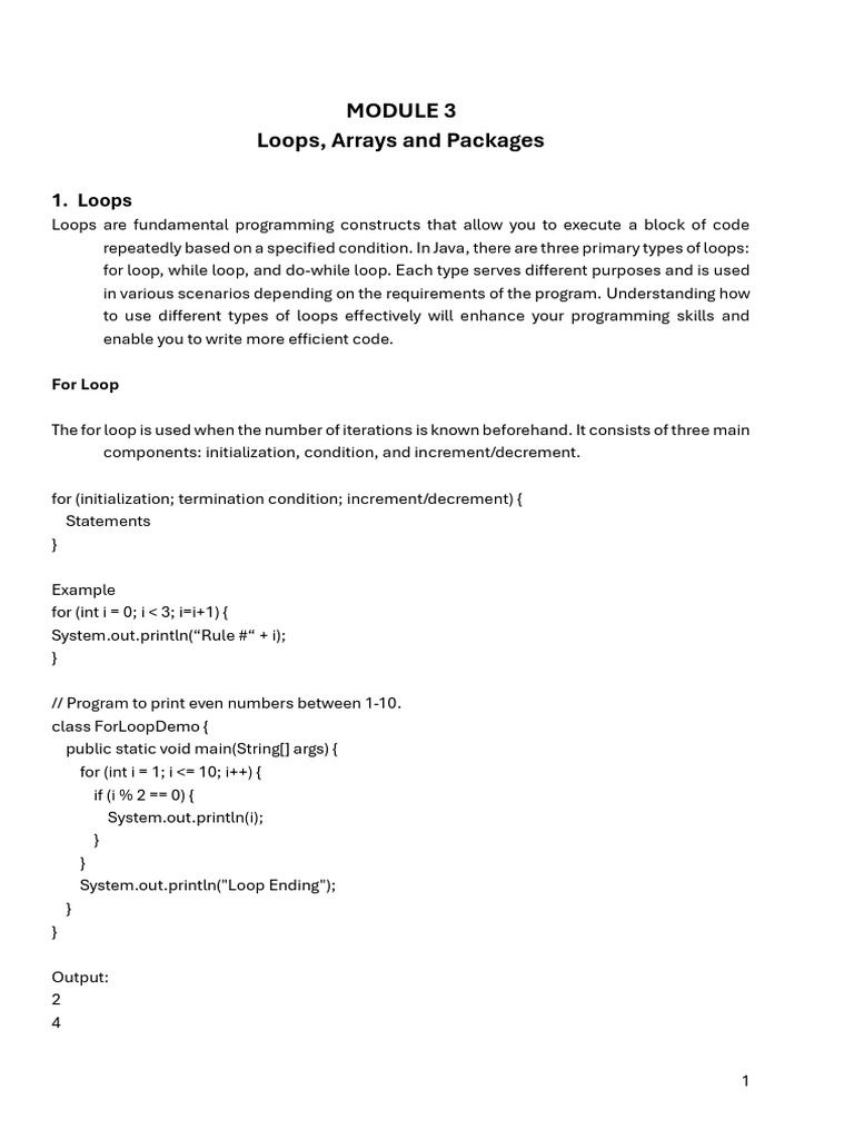COS201 - Module 3 | PDF | Control Flow | Computer Science