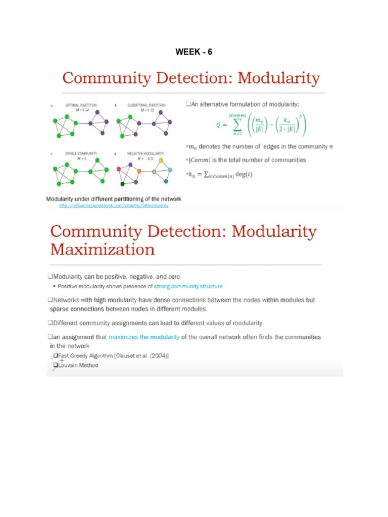 Community Detection Methods and Metrics | PDF | Graph Theory ...