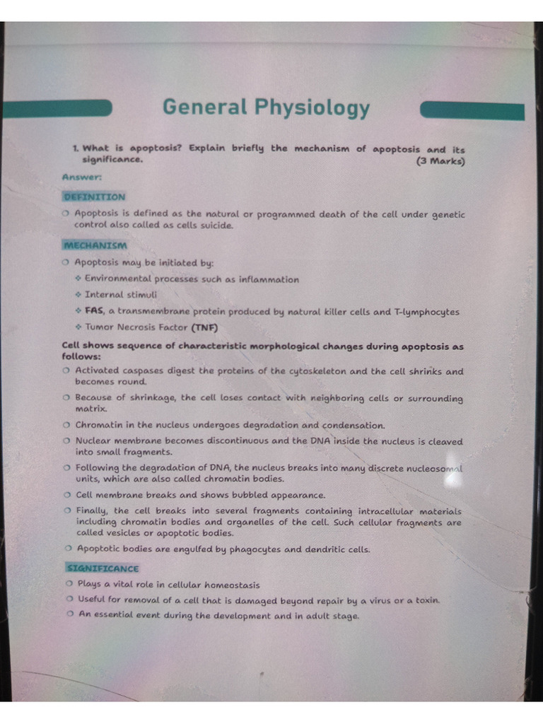 Physiology - General Physiology | PDF