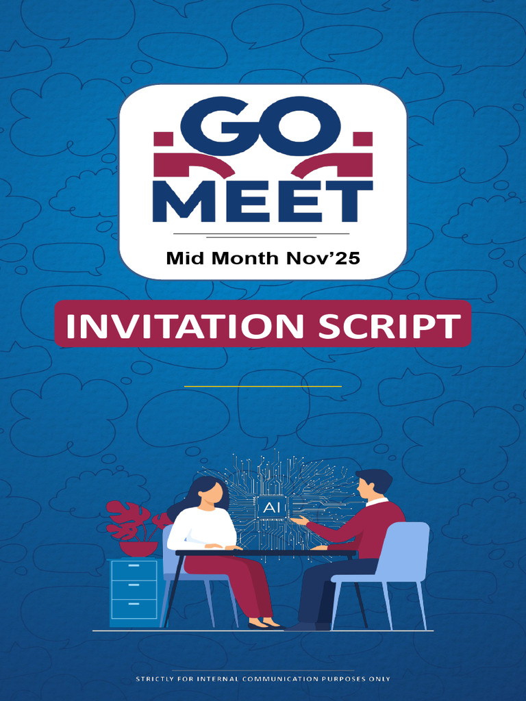 GO Meet Invitation Script - Nov'25 - V2-1 | PDF
