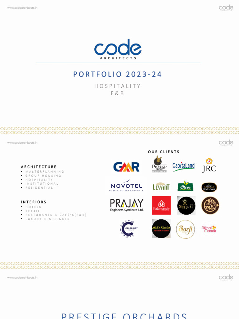 2023-24 Hospitality Architecture Portfolio | PDF