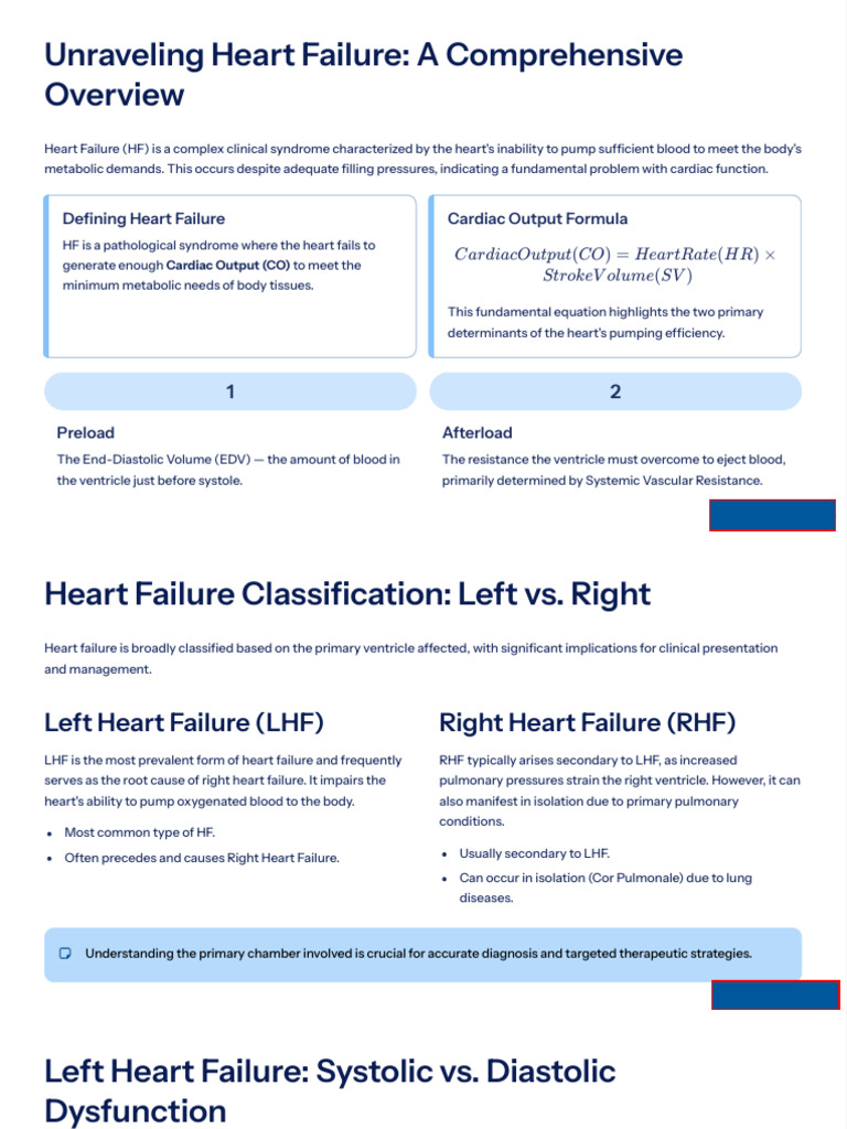 Understanding Heart Failure Basics | PDF | Heart Failure | Angiotensin