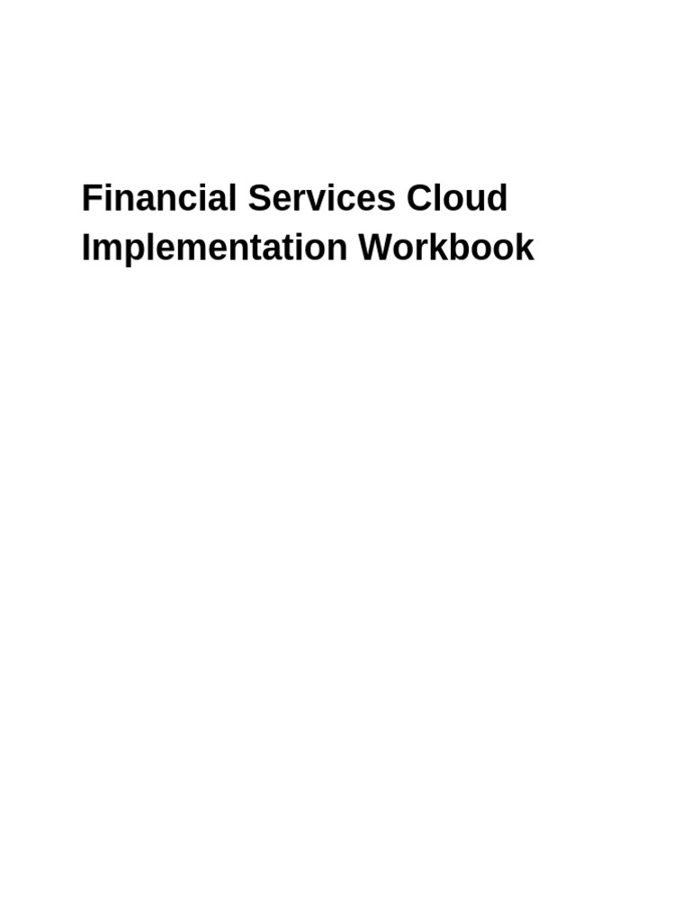 Financial Services Cloud Implementation Guide | PDF | Cloud Computing ...
