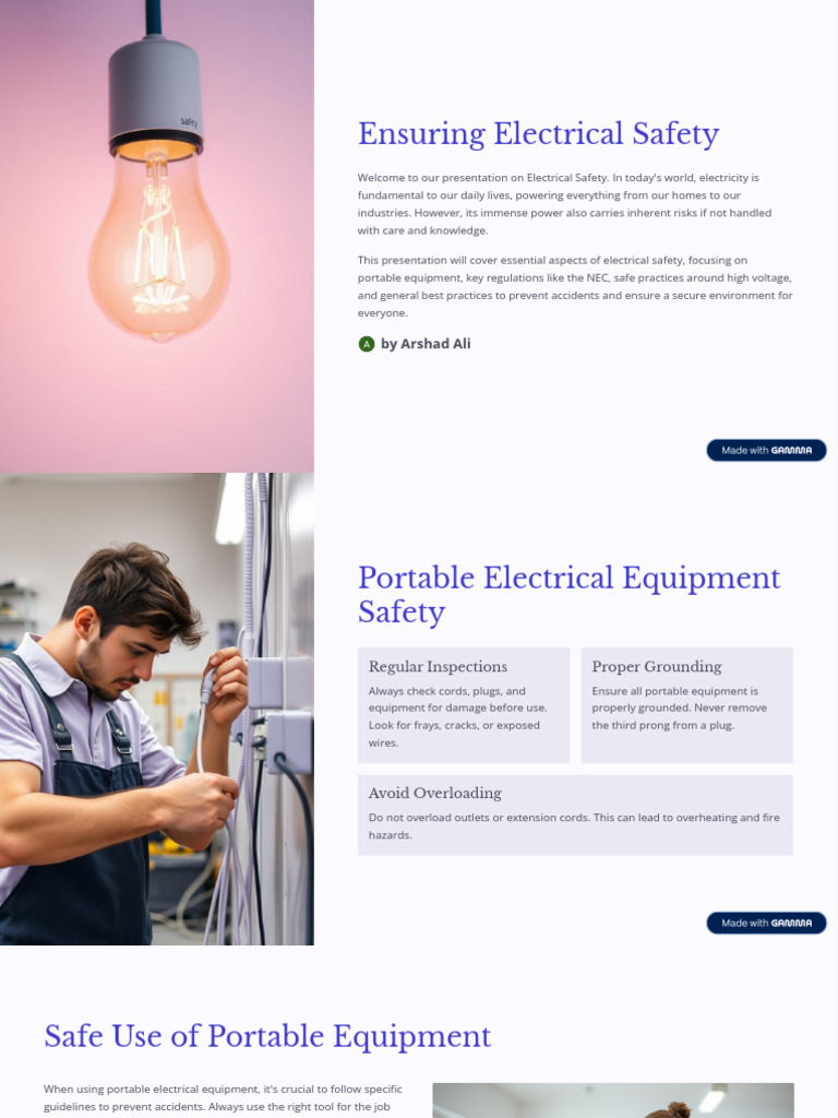 Electrical Safety Best Practices Guide | PDF | Safety | Electrical ...