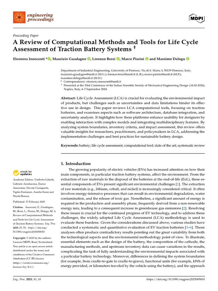 Life Cycle Assessment of Traction Batteries | PDF | Lithium Ion Battery ...