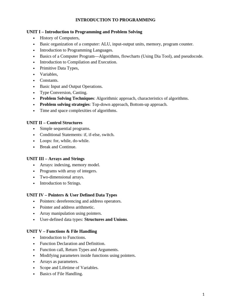 Introduction to Programming Concepts | PDF | Computer Data Storage ...
